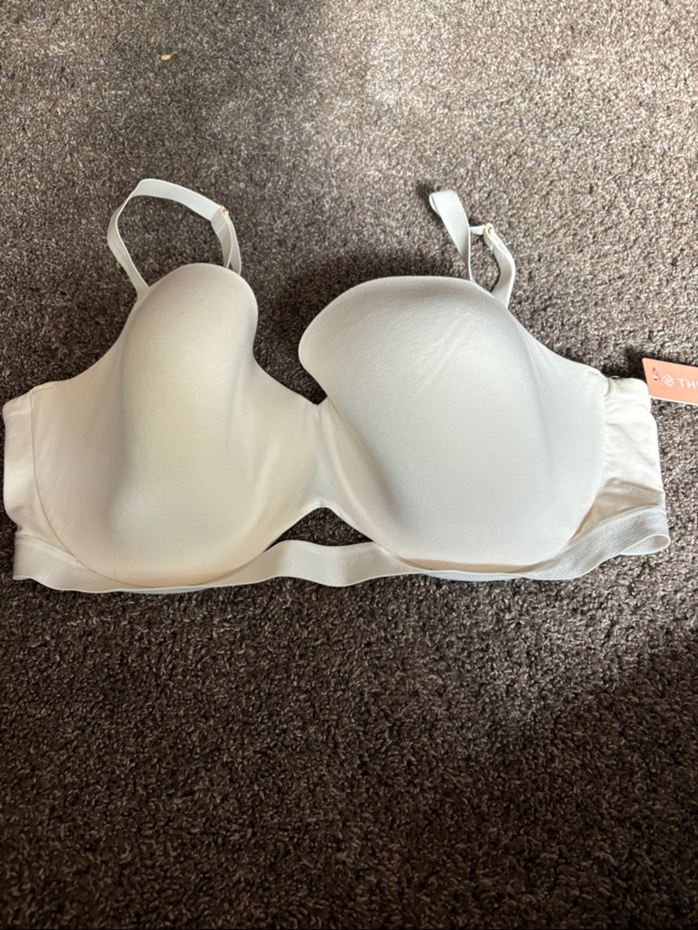 ThirdLove 24/7 Pima Cotton T-shirt Bra in Cream 40D